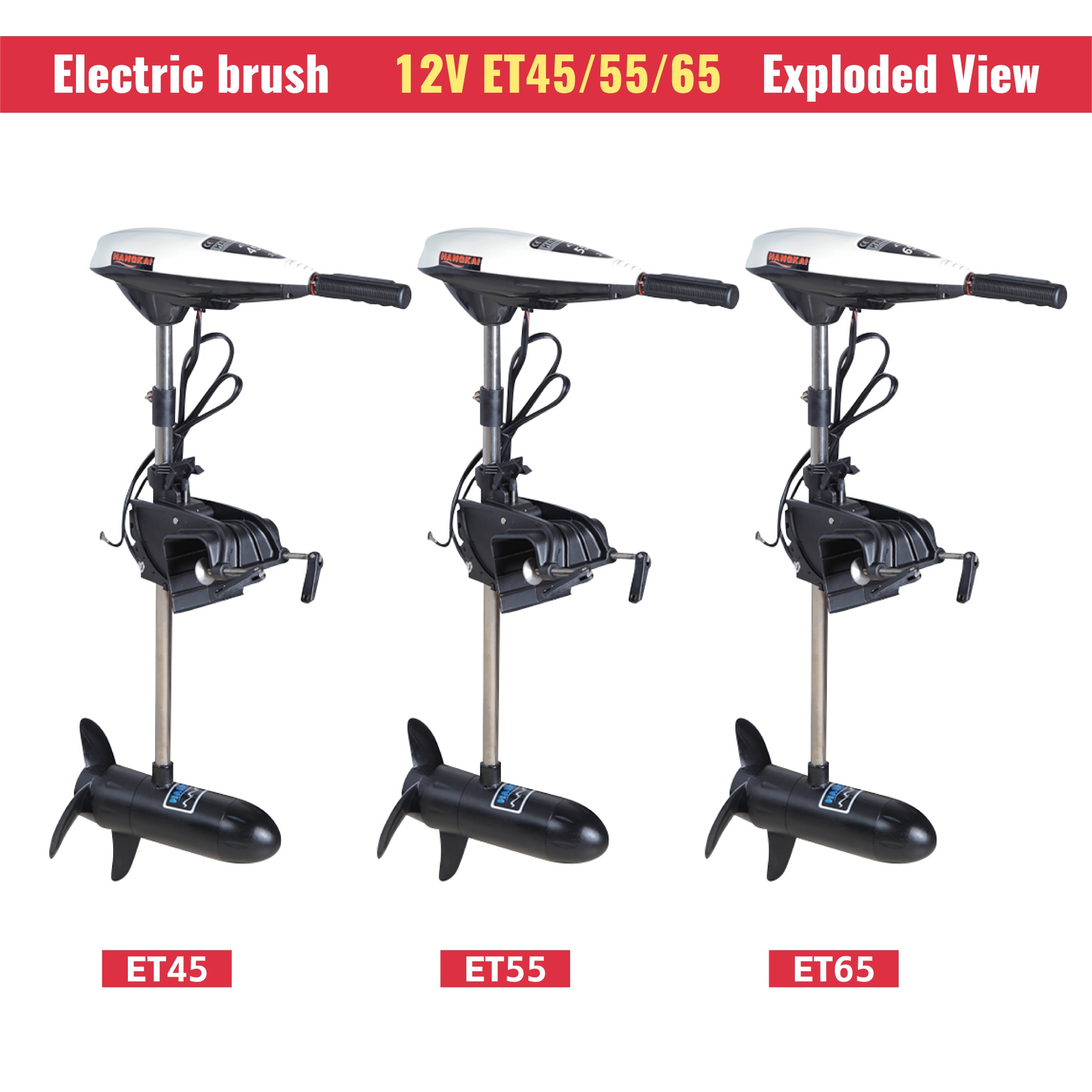 12V 600W 55LBS Yüksek İtme Güc - Fishing Boat Trolling Motor incelemesi ve fiyatı